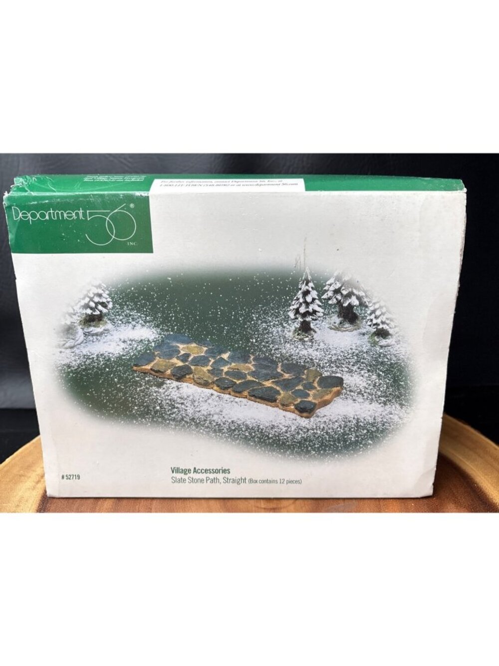 Department 56 Slate Stone Path Straight Village Accessories Set 12